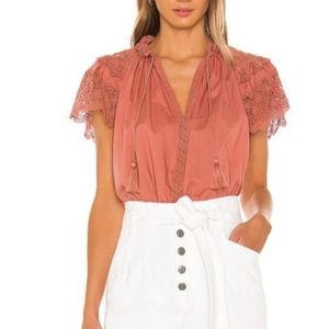 Ulla Johnson Elsie Top in Clay 0